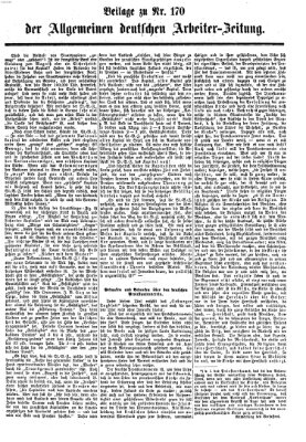 Allgemeine deutsche Arbeiter-Zeitung Sonntag 1. April 1866