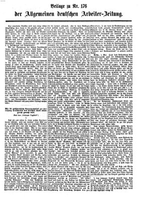 Allgemeine deutsche Arbeiter-Zeitung Sonntag 13. Mai 1866