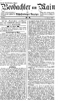 Beobachter am Main und Aschaffenburger Anzeiger Freitag 4. Januar 1867