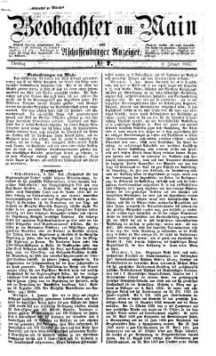 Beobachter am Main und Aschaffenburger Anzeiger Dienstag 8. Januar 1867