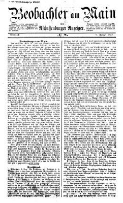 Beobachter am Main und Aschaffenburger Anzeiger Mittwoch 9. Januar 1867