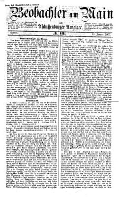 Beobachter am Main und Aschaffenburger Anzeiger Sonntag 13. Januar 1867