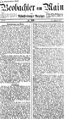 Beobachter am Main und Aschaffenburger Anzeiger Freitag 18. Januar 1867