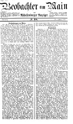 Beobachter am Main und Aschaffenburger Anzeiger Sonntag 20. Januar 1867