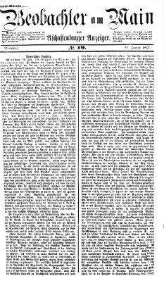 Beobachter am Main und Aschaffenburger Anzeiger Dienstag 22. Januar 1867