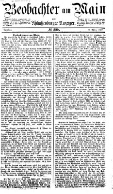 Beobachter am Main und Aschaffenburger Anzeiger Samstag 9. März 1867