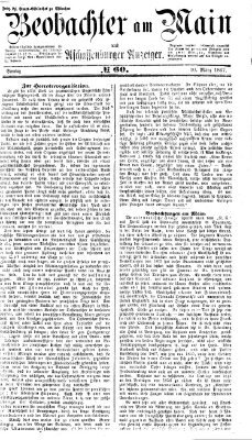 Beobachter am Main und Aschaffenburger Anzeiger Sonntag 10. März 1867