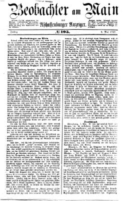 Beobachter am Main und Aschaffenburger Anzeiger Freitag 3. Mai 1867