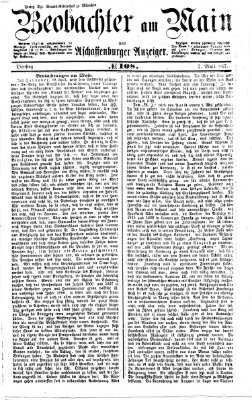 Beobachter am Main und Aschaffenburger Anzeiger Dienstag 7. Mai 1867