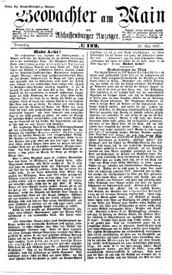 Beobachter am Main und Aschaffenburger Anzeiger Donnerstag 23. Mai 1867