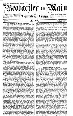 Beobachter am Main und Aschaffenburger Anzeiger Freitag 5. Juli 1867