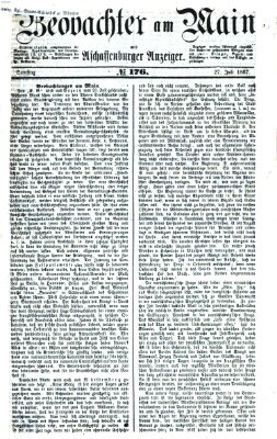 Beobachter am Main und Aschaffenburger Anzeiger Samstag 27. Juli 1867