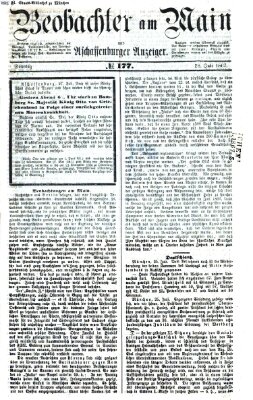 Beobachter am Main und Aschaffenburger Anzeiger Sonntag 28. Juli 1867