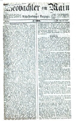 Beobachter am Main und Aschaffenburger Anzeiger Freitag 23. August 1867