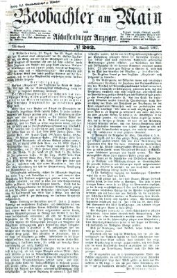 Beobachter am Main und Aschaffenburger Anzeiger Mittwoch 28. August 1867