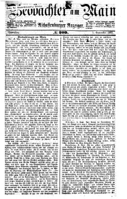 Beobachter am Main und Aschaffenburger Anzeiger Donnerstag 5. September 1867