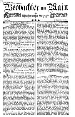 Beobachter am Main und Aschaffenburger Anzeiger Samstag 7. September 1867