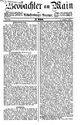 Beobachter am Main und Aschaffenburger Anzeiger Sonntag 6. Oktober 1867