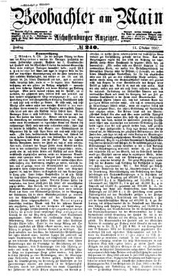 Beobachter am Main und Aschaffenburger Anzeiger Freitag 11. Oktober 1867