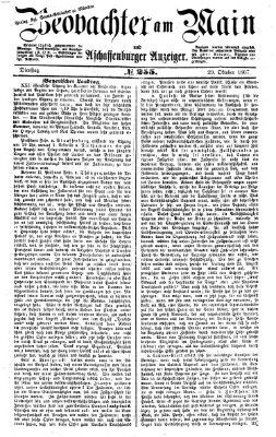 Beobachter am Main und Aschaffenburger Anzeiger Dienstag 29. Oktober 1867