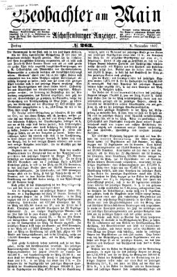 Beobachter am Main und Aschaffenburger Anzeiger Freitag 8. November 1867