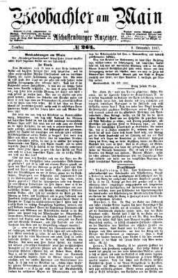 Beobachter am Main und Aschaffenburger Anzeiger Samstag 9. November 1867