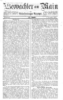 Beobachter am Main und Aschaffenburger Anzeiger Donnerstag 5. Dezember 1867