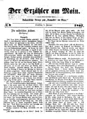 Der Erzähler am Main (Beobachter am Main und Aschaffenburger Anzeiger) Samstag 5. Januar 1867