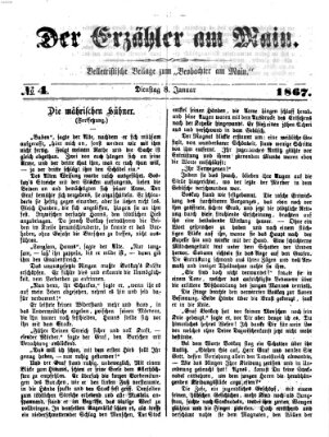 Der Erzähler am Main (Beobachter am Main und Aschaffenburger Anzeiger) Dienstag 8. Januar 1867