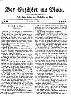 Der Erzähler am Main (Beobachter am Main und Aschaffenburger Anzeiger) Dienstag 5. März 1867