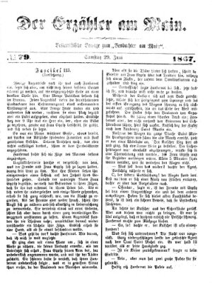 Der Erzähler am Main (Beobachter am Main und Aschaffenburger Anzeiger) Samstag 29. Juni 1867