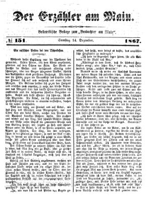 Der Erzähler am Main (Beobachter am Main und Aschaffenburger Anzeiger) Samstag 14. Dezember 1867