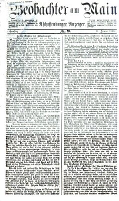 Beobachter am Main und Aschaffenburger Anzeiger Samstag 11. Januar 1868