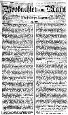 Beobachter am Main und Aschaffenburger Anzeiger Sonntag 26. Januar 1868