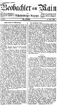 Beobachter am Main und Aschaffenburger Anzeiger Samstag 16. Mai 1868