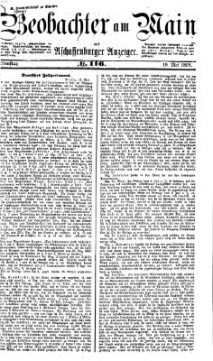 Beobachter am Main und Aschaffenburger Anzeiger Dienstag 19. Mai 1868