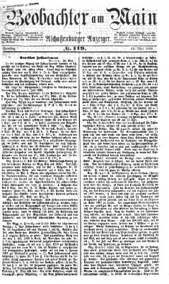 Beobachter am Main und Aschaffenburger Anzeiger Samstag 23. Mai 1868