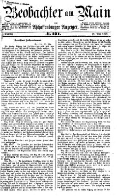 Beobachter am Main und Aschaffenburger Anzeiger Dienstag 26. Mai 1868