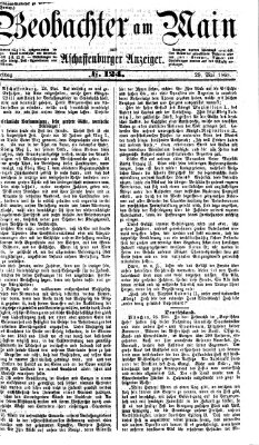 Beobachter am Main und Aschaffenburger Anzeiger Freitag 29. Mai 1868