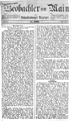 Beobachter am Main und Aschaffenburger Anzeiger Freitag 3. Juli 1868