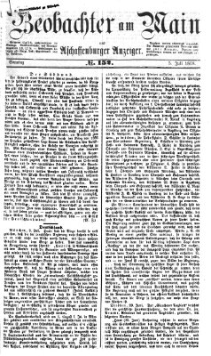 Beobachter am Main und Aschaffenburger Anzeiger Sonntag 5. Juli 1868