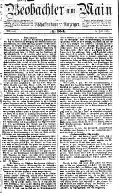 Beobachter am Main und Aschaffenburger Anzeiger Mittwoch 8. Juli 1868