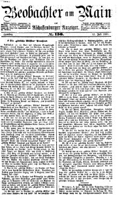 Beobachter am Main und Aschaffenburger Anzeiger Samstag 11. Juli 1868