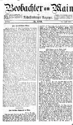 Beobachter am Main und Aschaffenburger Anzeiger Freitag 31. Juli 1868