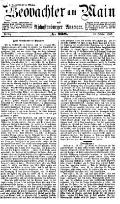 Beobachter am Main und Aschaffenburger Anzeiger Freitag 16. Oktober 1868