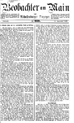 Beobachter am Main und Aschaffenburger Anzeiger Mittwoch 11. November 1868