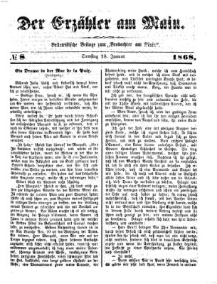 Der Erzähler am Main (Beobachter am Main und Aschaffenburger Anzeiger) Montag 18. Januar 1886