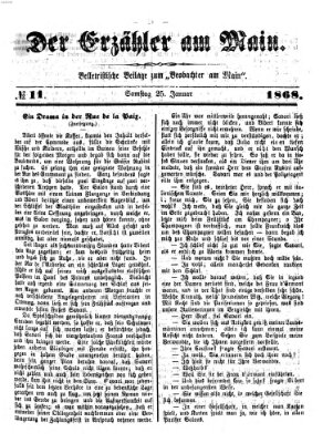 Der Erzähler am Main (Beobachter am Main und Aschaffenburger Anzeiger) Montag 25. Januar 1886