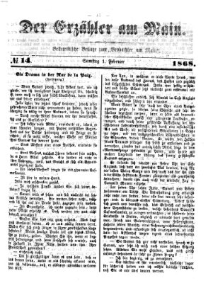 Der Erzähler am Main (Beobachter am Main und Aschaffenburger Anzeiger) Montag 1. Februar 1886