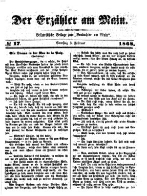 Der Erzähler am Main (Beobachter am Main und Aschaffenburger Anzeiger) Montag 8. Februar 1886